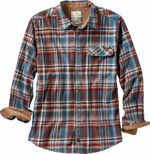 Vista 58 de Legendary Whitetails Camisa de franela de manga larga con botones para hombre, 100% algodón