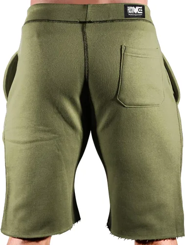 Vista 4 de Monsta Clothing Co. - Pantalones cortos para entrenamiento de culturismo (MC-CrestFlag)