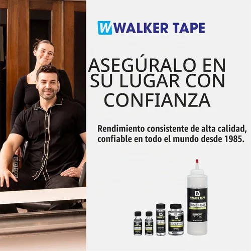 Vista 9 de Walker Tape Ultra Hold - Adhesivo con brocha, 0.5 onzas líquidas, pegamento de peluca resistente al agua para sistemas de encaje y extensiones