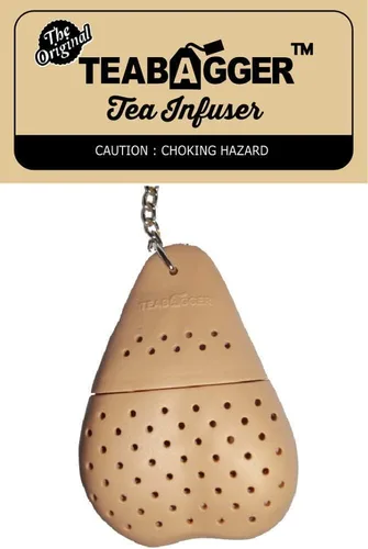 Vista 5 de El Infusor de Té, Divertida Regalo Broma para Adultos, Novedad, Calcetín Relleno para Hombres y Mujeres, Beige