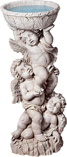 Vista 4 de Design Toscano Estatua de Tres Querubines con Urna