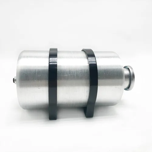 Vista 3 de JSD - Tanque de gasolina vertical de aluminio de 1 galón, 6 x 10 pulgadas, tanque de celda de combustible, salida NPT de 1/4 pulgadas para GO-Kart