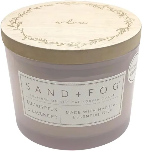 Vista 66 de Sand + Fog Vela perfumada - Chai – Aromas adicionales y tamaños – Mecha 100% de algodón sin plomo - Velas de lujo en frasco para refrescar el aire