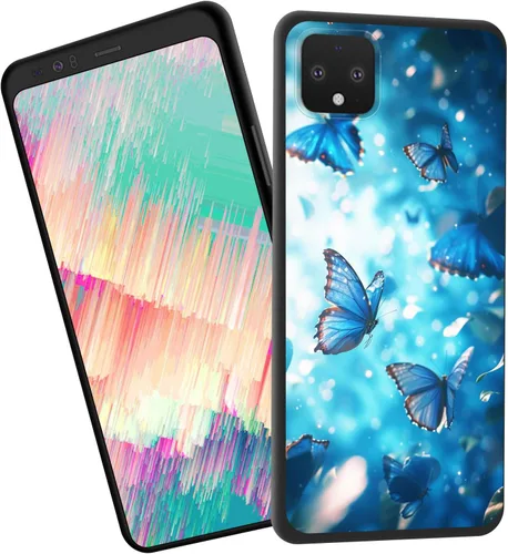 Vista 126 de Funda delgada para Google Pixel 4 XL, funda delgada de silicona de TPU suave a prueba de golpes para Google Pixel 4 XL, cruz negra