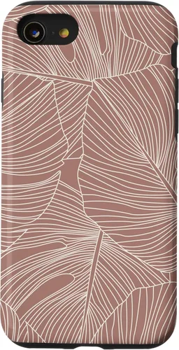 Vista 18 de Modern Minimal Neutral Tropical Monstera Leaf (Terracotta) Case for iPhone 17