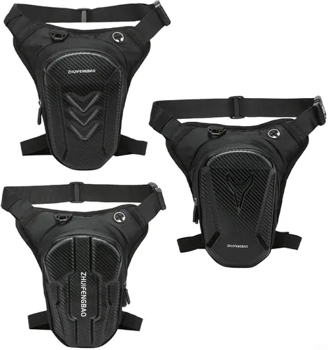 Vista 6 de Bolsa de pierna de motocicleta PVC resistente al agua 10.2 in Negro