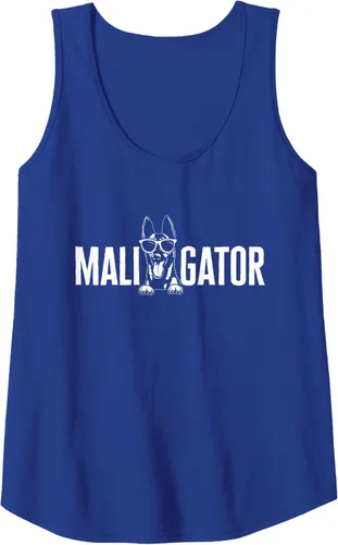 Vista 8 de Camiseta sin mangas Belgian Malinois Cool Maligator Belgian Shepherd Malinois, Negro