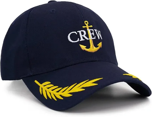 Vista 2 de Capitán Hat & First Mate Gorras de Béisbol Skipper Nautical Navy Marine Sailor Sombreros