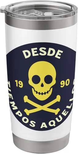 Vista 8 de Desde Tiempos Aquellos Skull 1990 Stainless Steel Insulated Tumbler Black