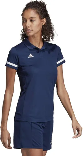 Vista 6 de adidas Camiseta polo Team 19 para mujer, Azul marino-blanco (Team Navy-white)