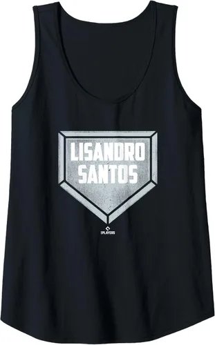 Vista 7 de Home Plate Gameday Lisandro Santos Prospect Baseball Fan Tank Top