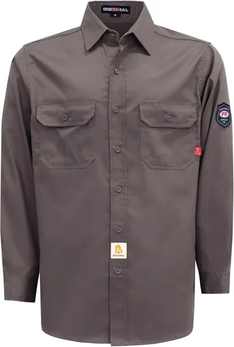 Vista 19 de BOCOMAL Camisas FR 6.25oz Camisas de soldadura ligeras resistentes al fuego Camiseta retardante de fuego para hombres