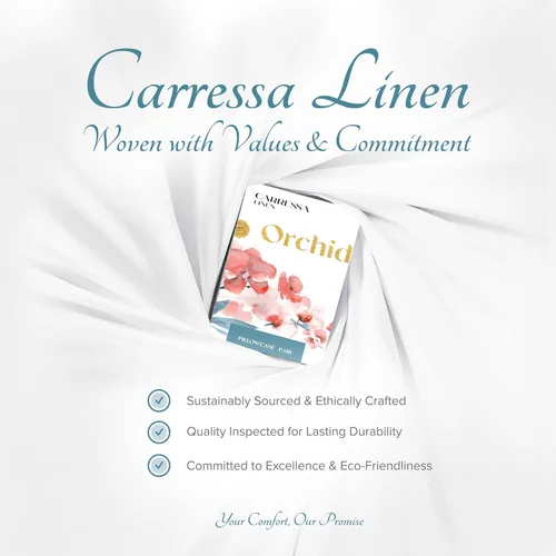 Vista 8 de Carressa Linen - Juego de sábanas de algodón 100% de 1000 hilos (Plata, funda de almohada estándar de 2 piezas)
