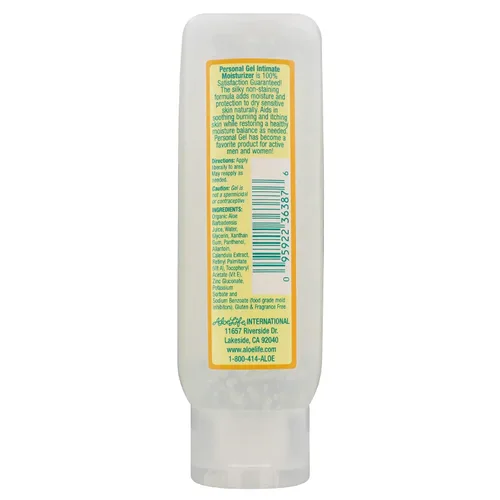 Vista 2 de Aloe Life - Gel personal, hidratante íntimo, crema de aloe orgánica, fórmula sedosa y que no mancha, perfecto para la menopausia, tratamiento