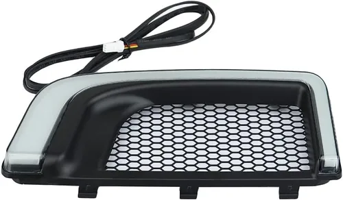 Vista 8 de Luces de ventilación Road Glide, intermitentes, circulación diurna, luces laterales para motocicletas 2015-2020 (negro)