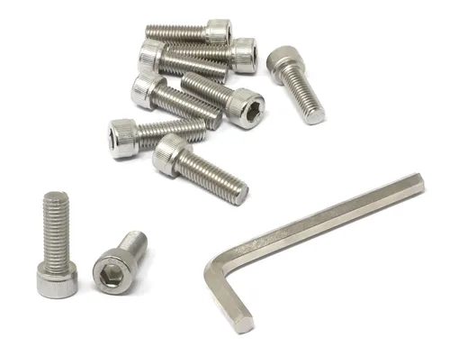 Vista 10 de iexcell Kit de tornillos de cabeza hexagonal de acero inoxidable 304, 100 unidades M2 x 0.157 in, paso de rosca de 0.016 in