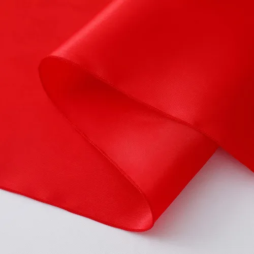 Vista 7 de Horbaunal - Juego de 12 caminos de mesa de satén rojos de 12 x 108 pulgadas, caminos de mesa suaves para bodas, banquetes y fiestas de cumpleaños