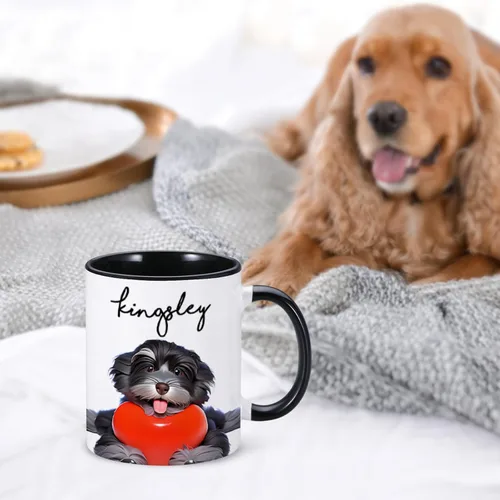 Vista 6 de Taza personalizada para mascotas, taza personalizada con nombre de foto de mascota, taza personalizada para mascotas para dueños de perros, taza