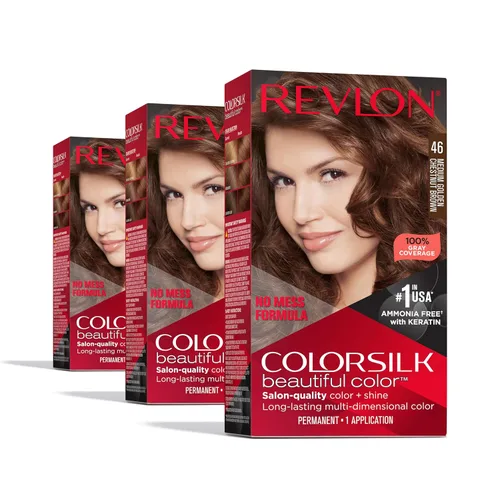 Vista 10 de Revlon ColorSilk Beautiful Color 41 marrón medio 1 ea (paquete de 5)