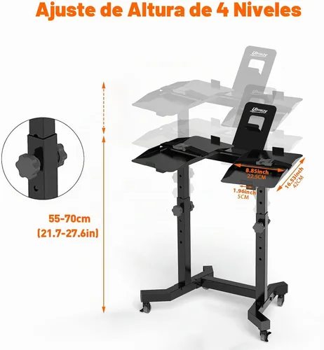 Vista 3 de Adjustable Dumbbell Stand, Dumbbell Rack Stand Only for Bowflex Powerblock