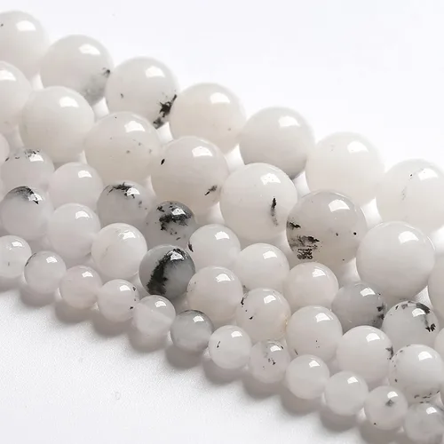 Vista 114 de 4MM 86 piezas Cuentas sueltas de piedra natural de amazonita calcedonia para hacer joyería DIY Pulsera Collar 1 hebra