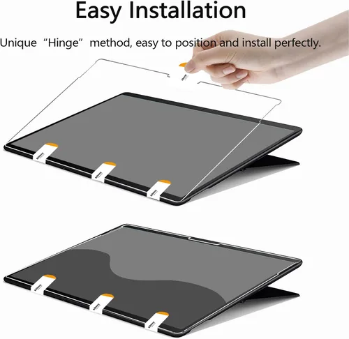Vista 7 de Adeway [Paquete de 2] Protector de pantalla de papel para Microsoft Surface Go 4/3/2/1 (LCD 10.5 pulgadas) Mate/Vidrio templado/como escritura