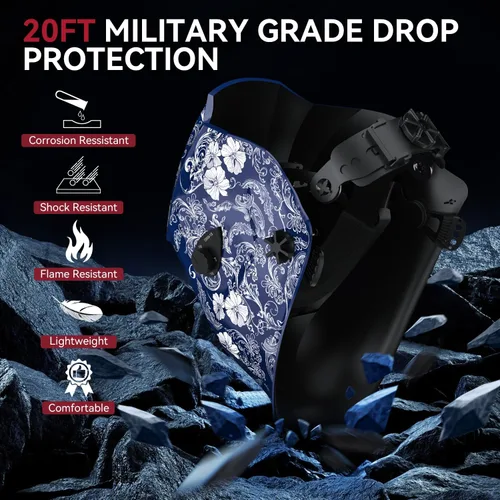Vista 3 de ARCCAPTAIN Casco de soldadura con pantalla de visualización grande, máscara de soldadura de oscurecimiento automático de claridad óptica superior