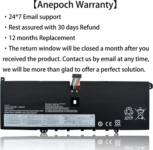 Vista 2 de Batería de repuesto para laptop L19M4PH2 para Lenovo Ideapad Yoga 9-14ITL5 82BG Yoga 9i (14 pulgadas) 2 en 1 C950 Series Laptop 5B10Z33895