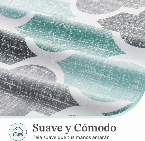 Vista 4 de Beauoop Paquete de 2 fundas de almohada para sofá, cama, sofá, casa rural, estampado de doble cara, patrón geométrico colorido enrejado marroquí