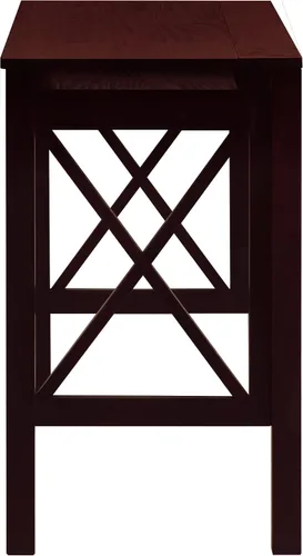 Vista 17 de Casual Home Montego - Escritorio plegable con bandeja extraíble, color espresso