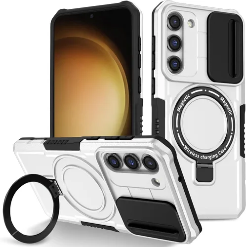 Vista 16 de Funda magnética para Samsung Galaxy Note 20 Ultra, soporte para teléfono, funda protectora mate a prueba de golpes, funda protectora para teléfono