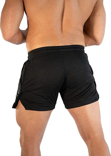 Vista 4 de CEHT Pantalones cortos deportivos para hombre de secado rápido culturismo pantalones cortos de entrenamiento para hombre pantalones cortos