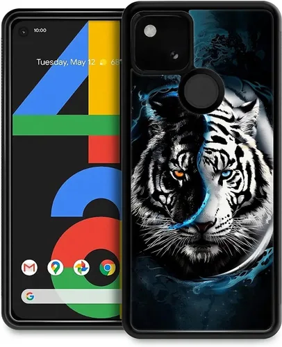 Vista 61 de Compatible con Google Pixel 4A 5G Mobile Case Creative Acrylic Panel trasero Silicona Protección Grip especialmente diseñado para Google Pixel 4A 5G