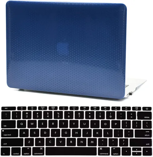 Vista 14 de Funda para laptop compatible con MacBook Air de 13 pulgadas, modelo de lanzamiento 2010-2017 A1466 A1369, diseño de puntos redondos elevados, funda
