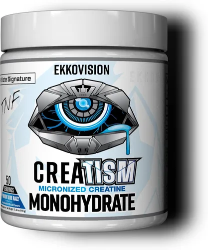 Vista 16 de Ekkovision Polvo de Monohidrato de Creatina Micronizado, Cereza Negra, Suplemento Pre Entrenamiento y Post Entrenamiento para Hombres y Mujeres