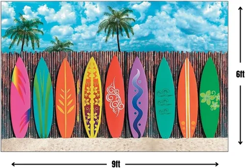 Vista 2 de Pancarta de tablas de surf y accesorios para fotos de Plastic Surf