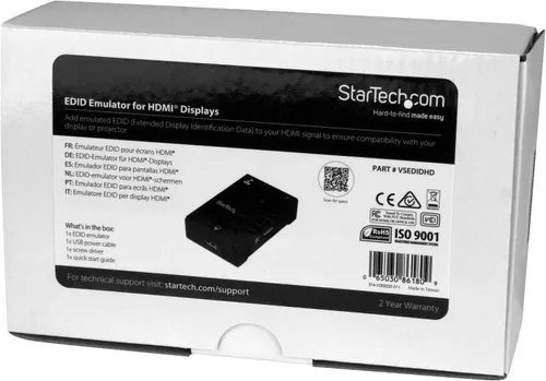 Vista 2 de StarTech.com Emulador EDID para pantallas HDMI - Copia de datos de identificación de pantalla extendida - 1080p (VSEDIDHD) Copia de datos