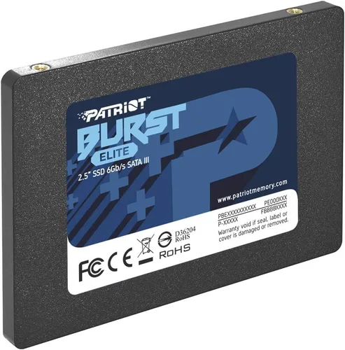 Vista 3 de Patriot Burst Elite 120GB SSD interno - SATA 3 2.5" - Unidad de estado sólido - PBE120GS25SSDR