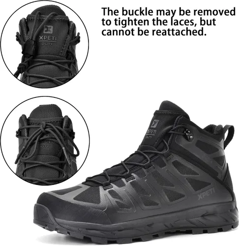Vista 3 de XPETI Botas tácticas Stealth Mid para hombre