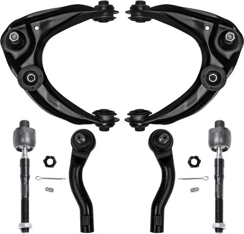 Vista 47 de Detroit Axle - Kit de extremo delantero para Chrysler 300 Dodge Charger 2011-2023 Challenger, 2 Lower Rearward Control Arms 2 Outer Tie Rods 2