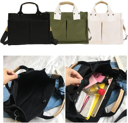 Vista 7 de Valleycomfy Bolso Hobo para mujer, estilo casual, con múltiples bolsillos