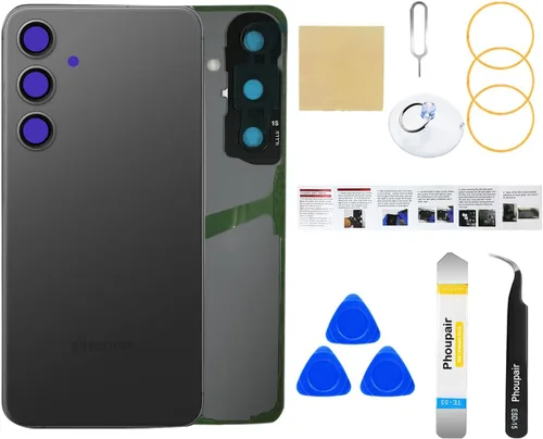 Vista 29 de Reemplazo de cristal trasero para Samsung Galaxy S24 con kit de herramientas de reparación profesional (Amber Yellow)