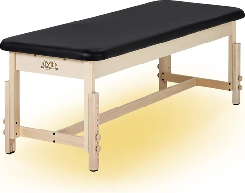 Vista 10 de Master Massage Harvey - Mesa de tratamiento estacionario de tratamiento - Mesa de masaje de terapia de madera maciza para profesionales Negro