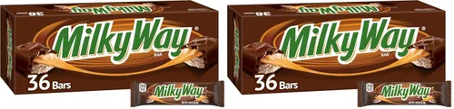 Vista 8 de Chocolatinas Milky Way de chocolate con leche en paquete a granel, tamaño completo, 1.84 oz (paquete de 36)