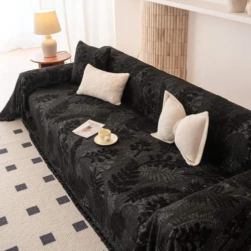 Vista 56 de HANDONTIME Fundas de Sofá Sillón Funda de Sofá Boho para Perros Caqui Funda de Sofá con Borlas Silla Reclinable Funda de Futón Lavable 1 Cojín Sofá