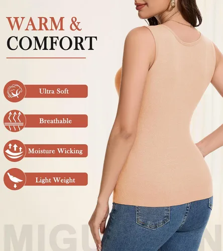 Vista 2 de Camiseta sin mangas adelgazante para mujer, cuello en V, camisola de encaje con brasier integrado, capa base