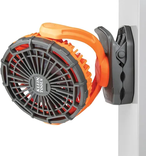 Vista 11 de Klein Tools PJSFM1 Ventilador recargable inalámbrico con cable de carga USB-C y múltiples opciones de montaje, perfecto para el lugar de trabajo