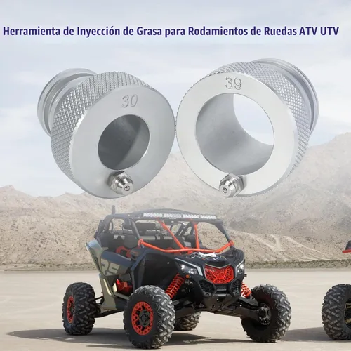 Vista 2 de 2 piezas de herramienta de grasa para rodamientos de rueda de 30 mm + 39 mm Compatible con Can Am Maverick X3/MAX Adecuada para rodamientos UTV ATV