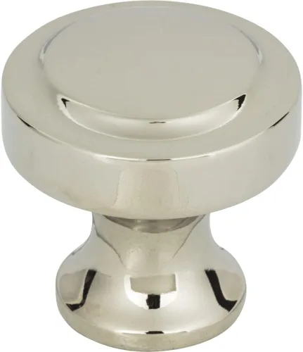Vista 3 de Atlas Homewares Bradbury - Pomo redondo de latón cálido de 1 1/4" de diámetro