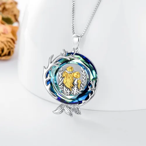 Vista 11 de Collar de plata de ley para hermanas, joyas de cumpleaños para hermanas y amigas